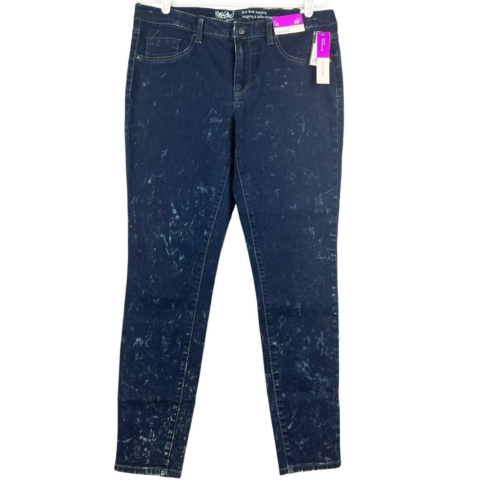 Mossimo Denim Women's Blue Jeggings Size 10/30 Super Stretchy Mid Rise NWOT